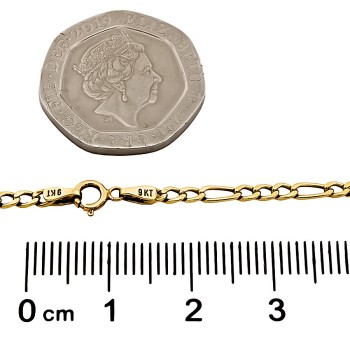 9ct gold 1.7g 17 inch figaro Chain